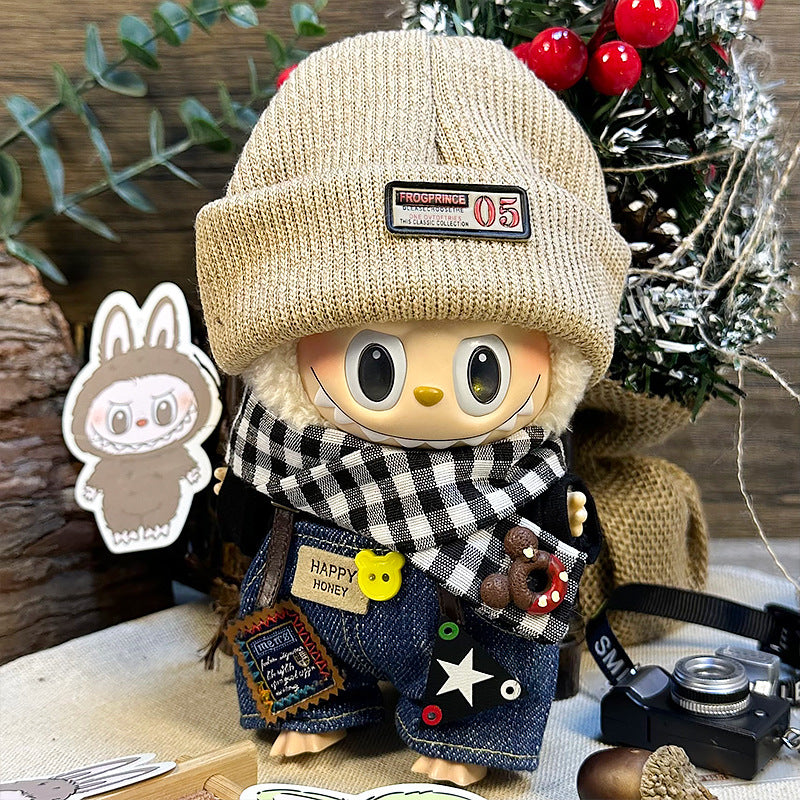 【Doll Clothes Only】Black Forest Labubu Clothing 4-Piece Set