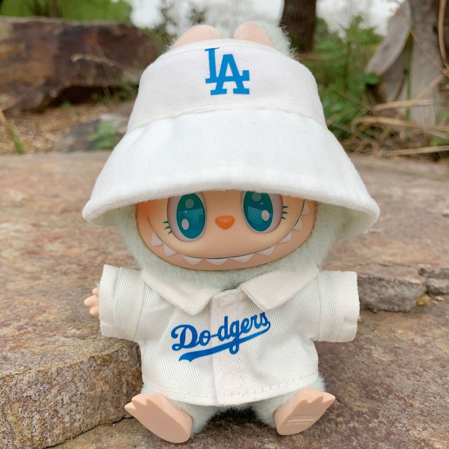 【Doll Clothes Only】White Sport Labubu Clothing 2-Piece Set