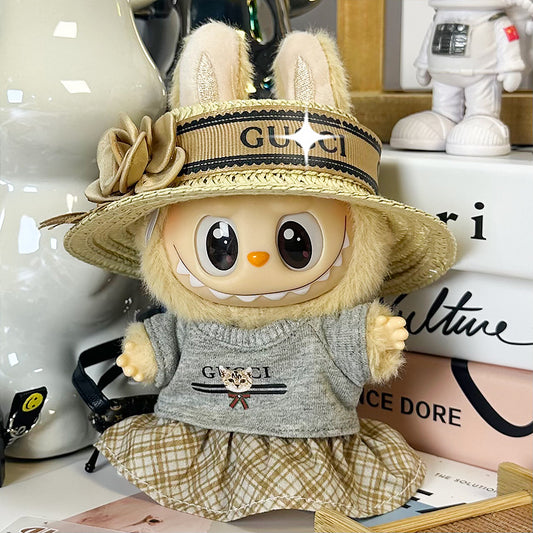 【Doll Clothes Only】Classic Fashion Labubu Clothing 3-Piece Set