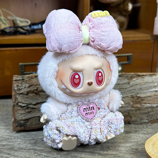 【Doll Clothes Only】Cute Classic Labubu Clothing 2-Piece Set