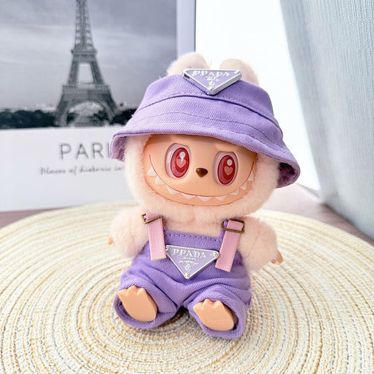 【Doll Clothes Only】Classic Purple Labubu Clothing 2-Piece Set