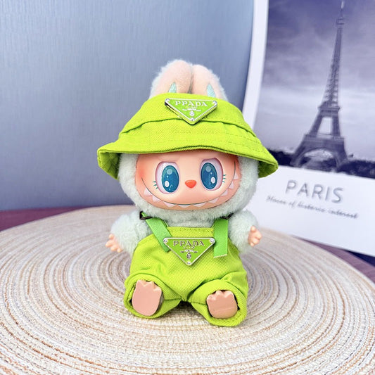 【Doll Clothes Only】Classic Fluorescent  Labubu Clothing 2-Piece Set