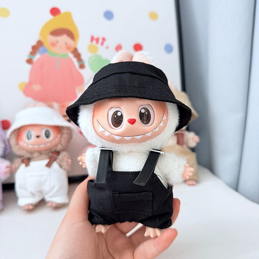 【Doll Clothes Only】Low-Key Black Labubu Clothing 2-Piece Set