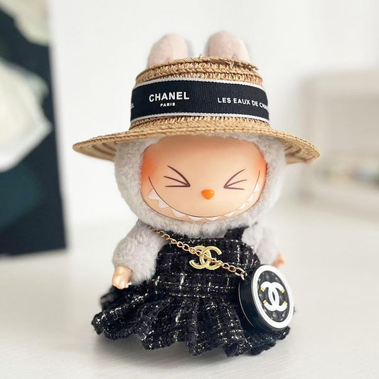 【Doll Clothes Only】Fashionable Ladies Labubu Clothing 3-Piece Set