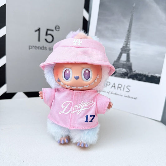 【Doll Clothes Only】Pink Guava Labubu Clothing 2-Piece Set