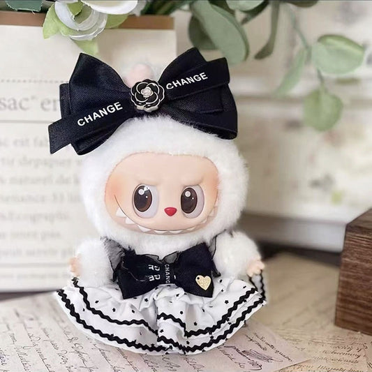 【Doll Clothes Only】Flower Dress Labubu Clothing 2-Piece Set