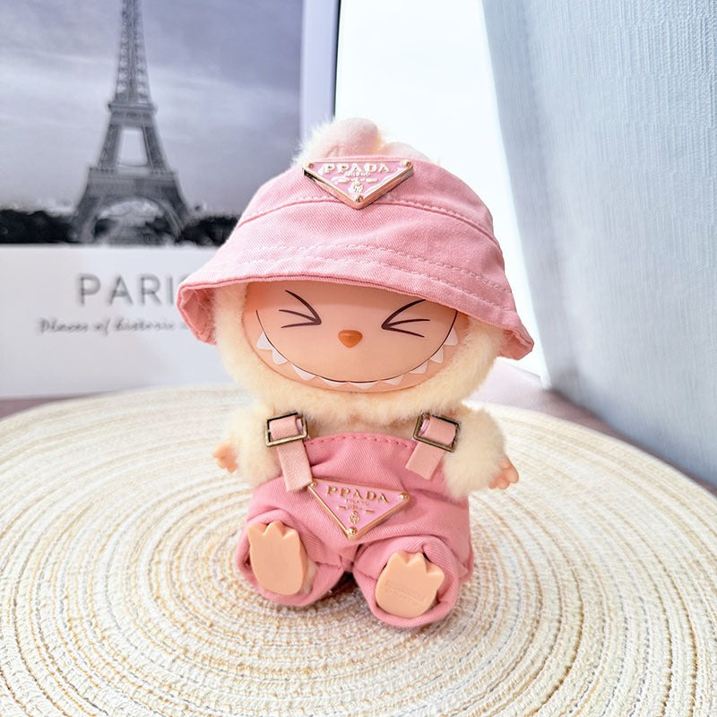 【Doll Clothes Only】Pink Lucky Labubu Clothing 2-Piece Set
