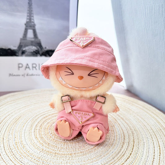 【Doll Clothes Only】Pink Lucky Labubu Clothing 2-Piece Set