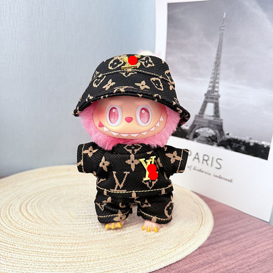 【Doll Clothes Only】Black Classic Dress 3-Piece Set