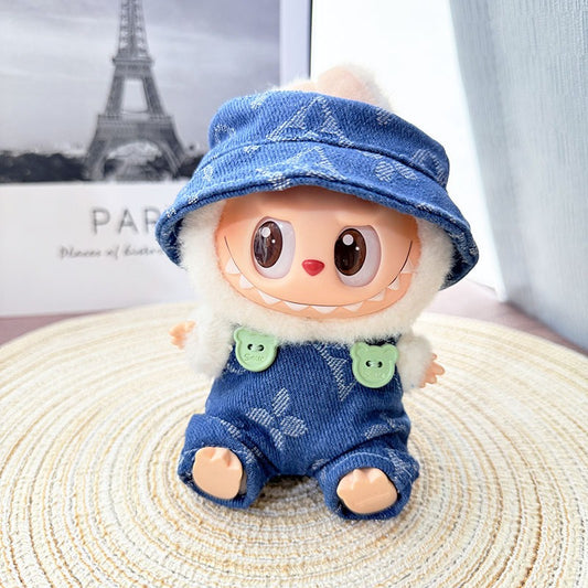 【Doll Clothes Only】Blue Ocean Labubu Clothing 2-Piece Set