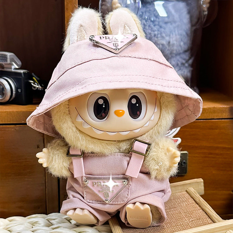 【Doll Clothes Only】Classic Pink Labubu Clothing 2-Piece Set