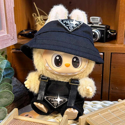 【Doll Clothes Only】Classic Black Labubu Clothing 2-Piece Set