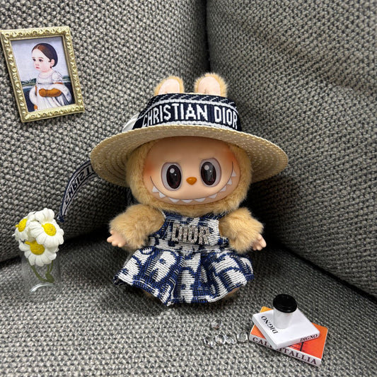 【Doll Clothes Only】Hip-hop Ocean Labubu Clothing 2-Piece Set