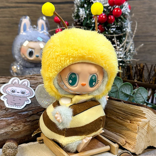【Doll Clothes Only】Little Bee Labubu Clothing 2-Piece Set