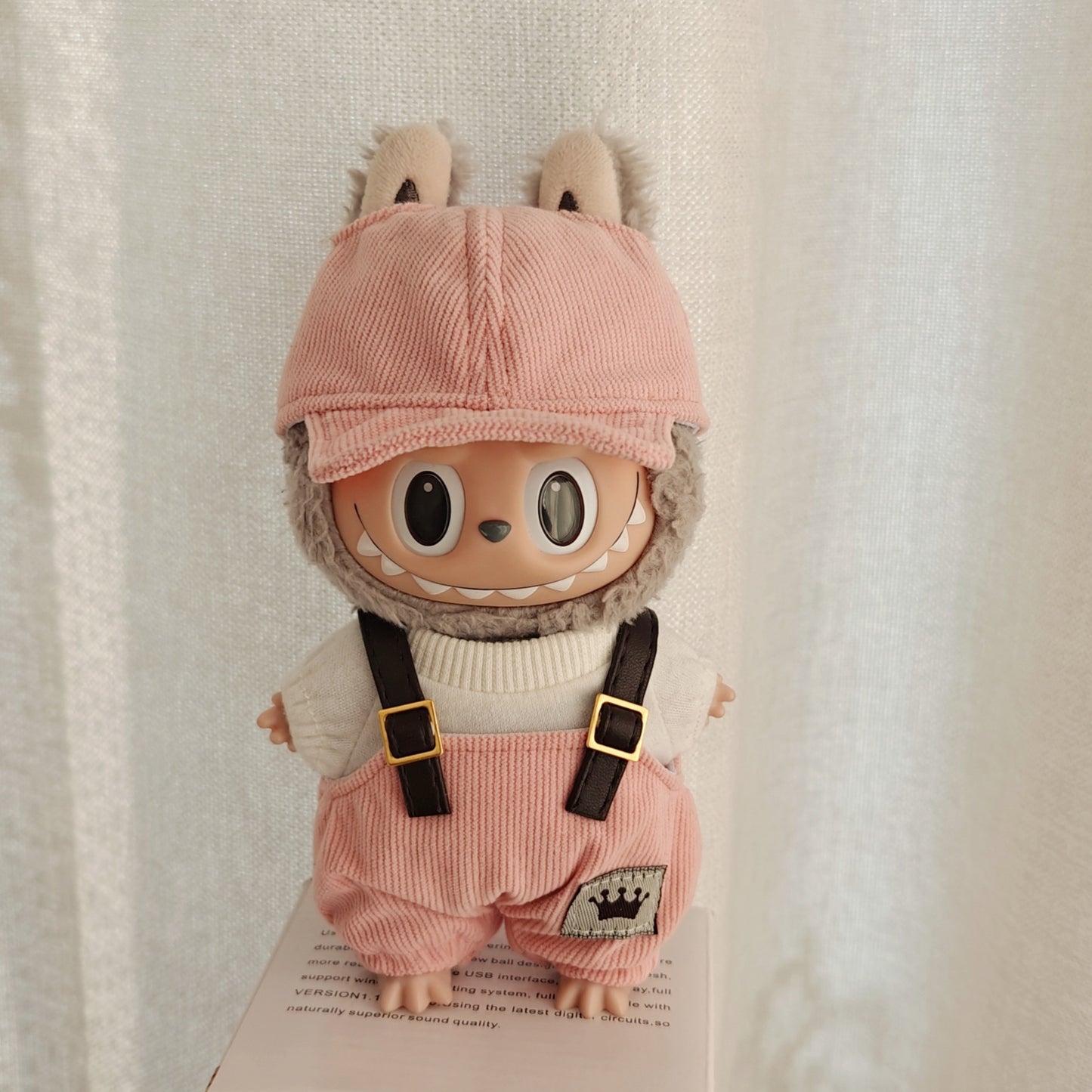 【Doll Clothes Only】Pink Life Labubu Clothing 3-Piece Set