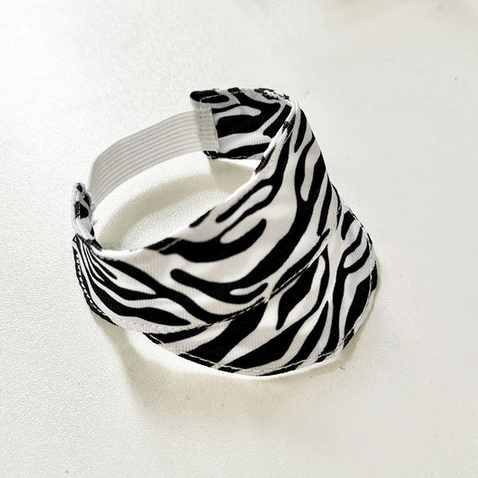 Zebra-Patterned Duckbill Cap